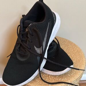 Nike Flex Black Mesh Sneakers Men’s Size 9  Preowned Clean
